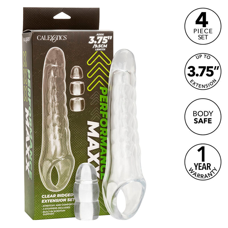 CALEXOTICS - MAXX EXTENSOR DE PENE AJUSTÁVEL TRANSPARENTE