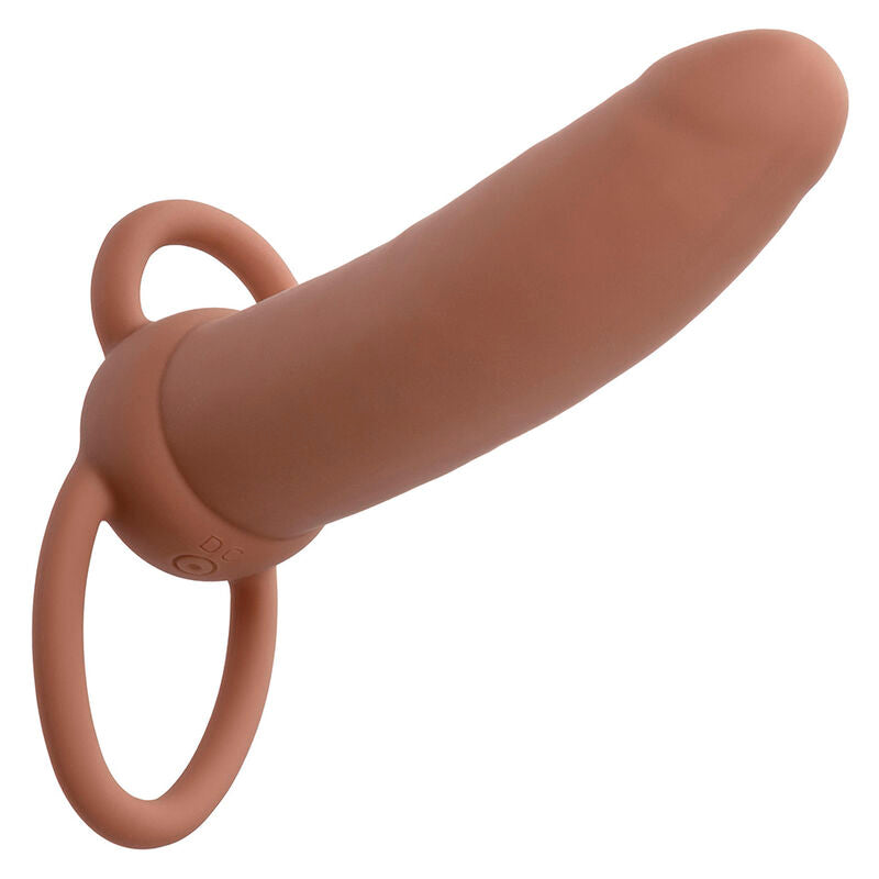 CALEXOTICS - MAXX PENETRADOR DUPLO GROSSO 10 VIBRAÇÕES MULATO