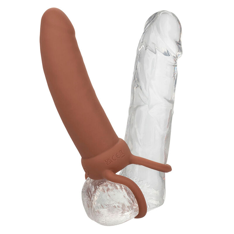 CALEXOTICS - MAXX PENETRADOR DUPLO GROSSO 10 VIBRAÇÕES MULATO