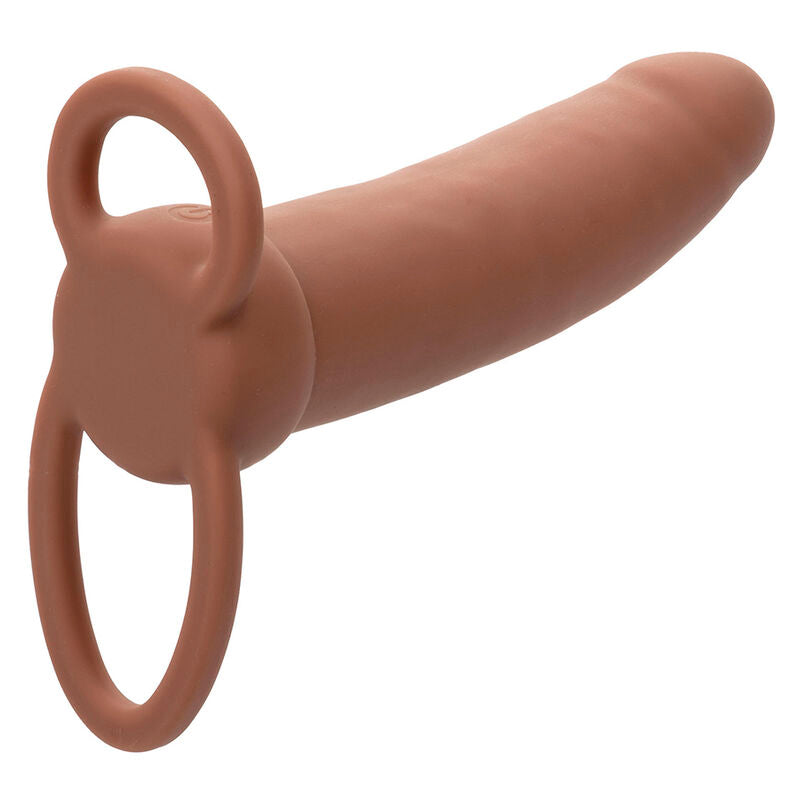 CALEXOTICS - MAXX PENETRADOR DUPLO GROSSO 10 VIBRAÇÕES MULATO