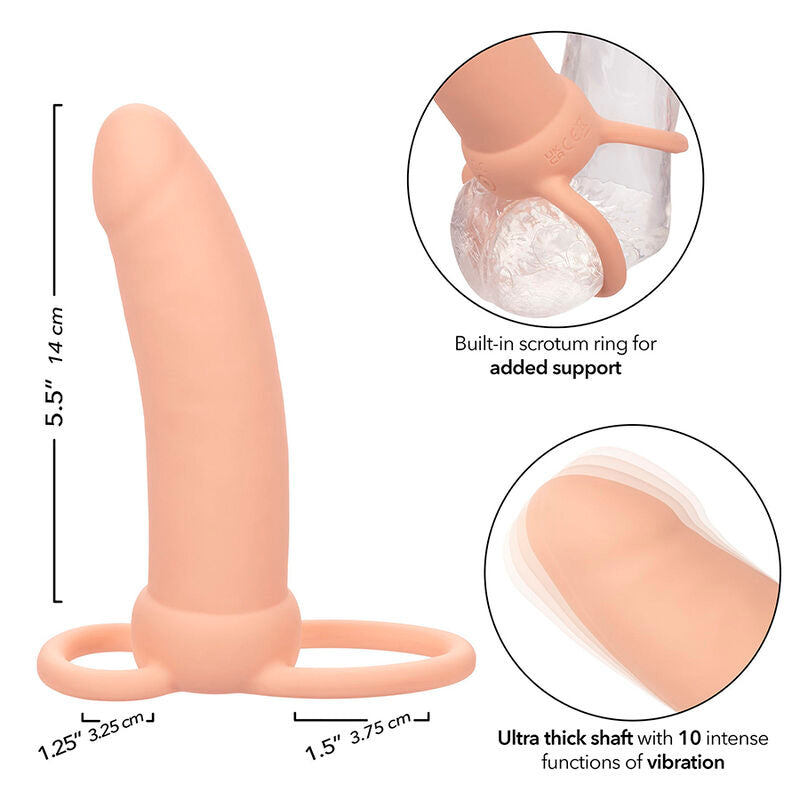 CALEXOTICS - MAXX PENETRADOR DUPLO GROSSO 10 VIBRAÇÕES NATURAL