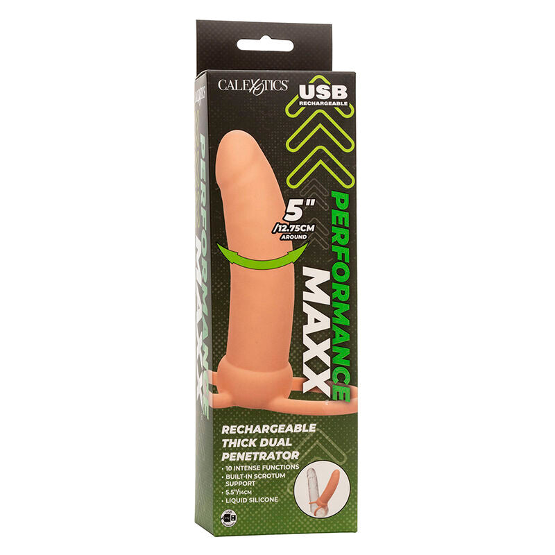 CALEXOTICS - MAXX PENETRADOR DUPLO GROSSO 10 VIBRAÇÕES NATURAL