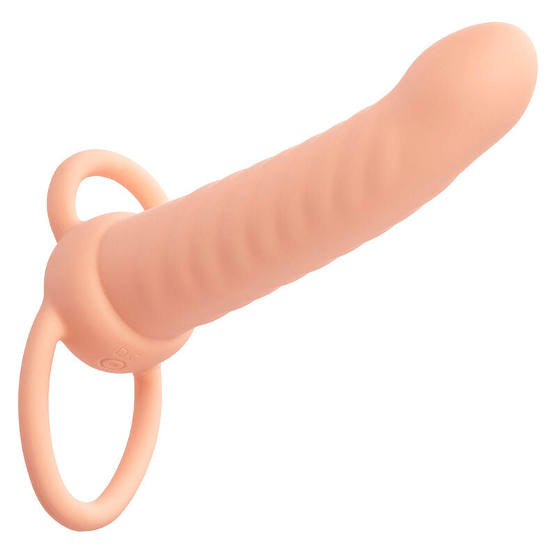 CALEXOTICS - MAXX DUPLO PENETRADOR CANELADO 10 VIBRAÇÕES NATURAL