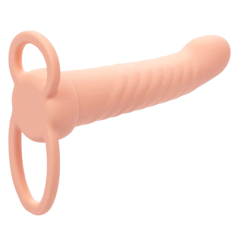 CALEXOTICS - MAXX DUPLO PENETRADOR CANELADO 10 VIBRAÇÕES NATURAL