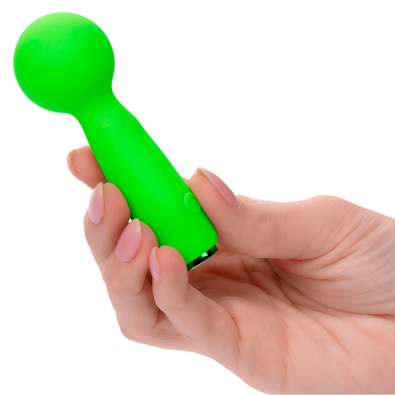 CALEXOTICS - NEON VIBES THE BUBBLY VIBE MINI MASSAJADOR 10 VIBRAÇÕES VERDE