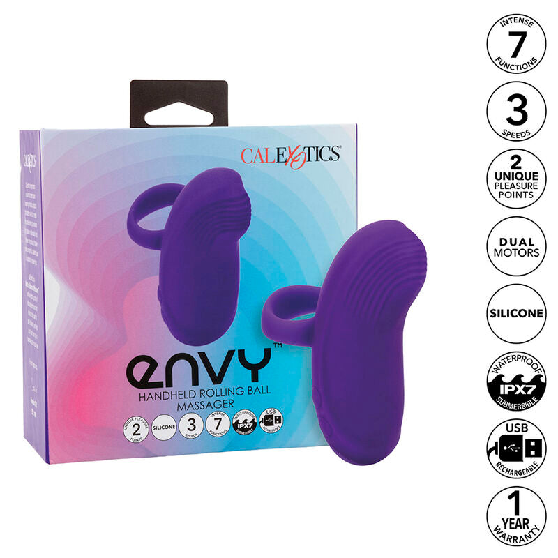 CALEXOTICS - ENVY MASSAJADOR DE BOLA ROLANTE 7 VIBRAÇÕES ROXO