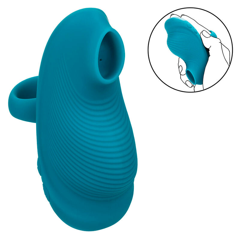 CALEXOTICS - ENVY MASSAGEADOR COM BOLA ROLANTE 7 VIBRAÇÕES AZUL