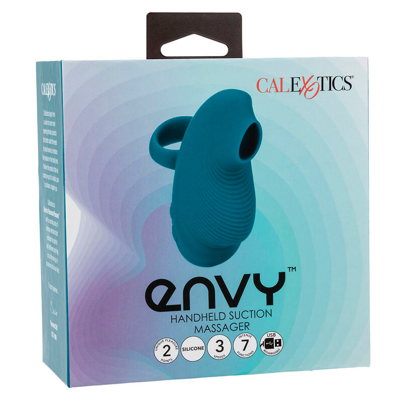 CALEXOTICS - ENVY MASSAGEADOR COM BOLA ROLANTE 7 VIBRAÇÕES AZUL