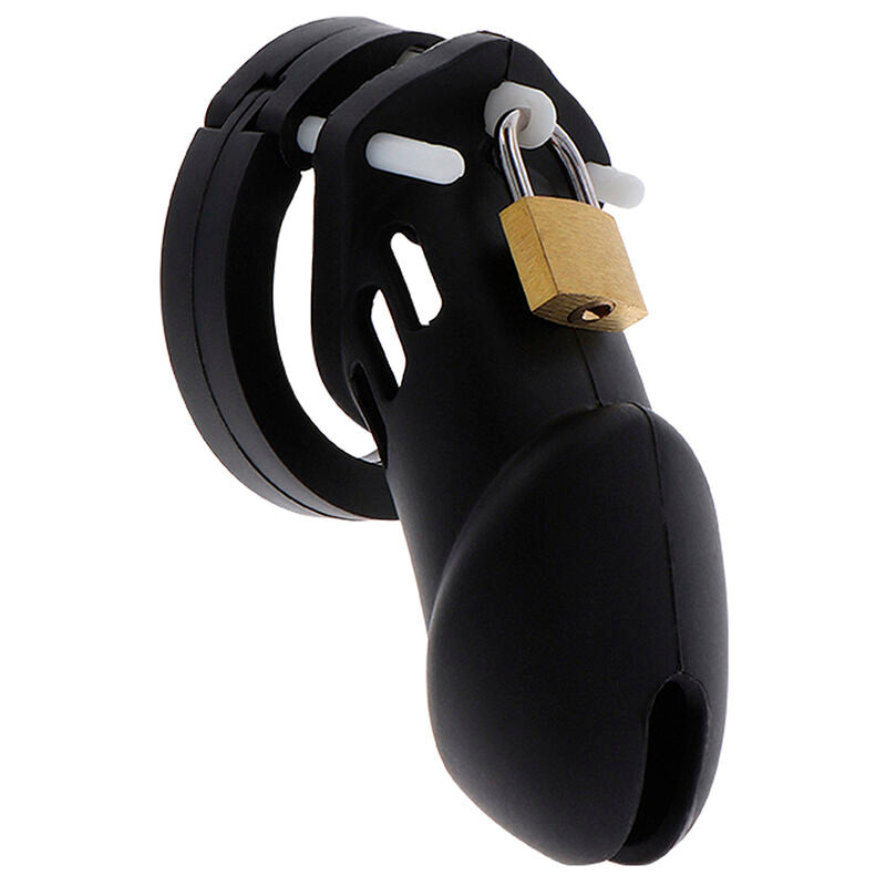 HIDDEN DESIRE - EXTREME JAULA DE CASTIDADE EM SILICONE TAMANHO L PRETO