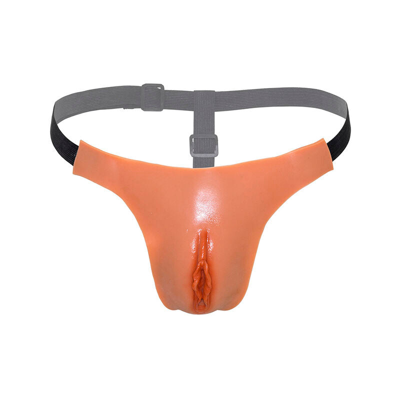 HIDDEN DESIRE - ALTER EGO TANGA VAGINA ABERTA AJUSTÁVEL NATURAL