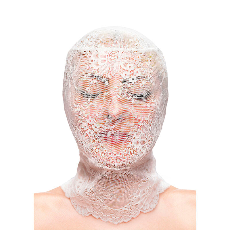 NS NOVELTIES - FETISH & FASHION BALACLAVA EM RENDA BRANCO