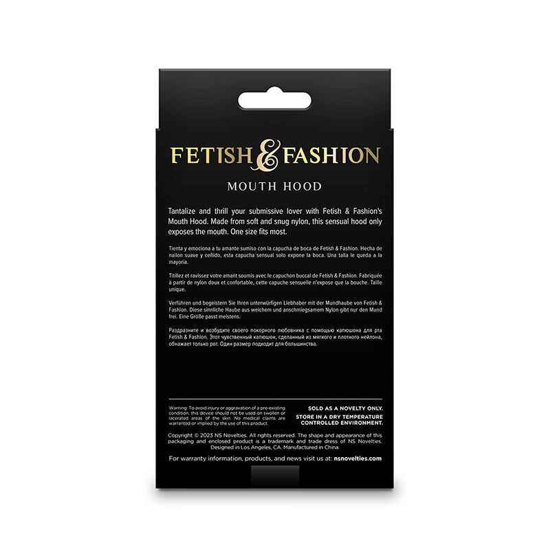 NS NOVELTIES - FETISH & FASHION BOCA CAPUZ NYLON PRETO