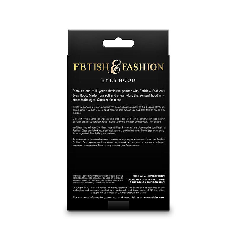NS NOVELTIES - FETISH & FASHION BALACLAVA ABERTURA PARA OLHOS EM NYLON BRANCO