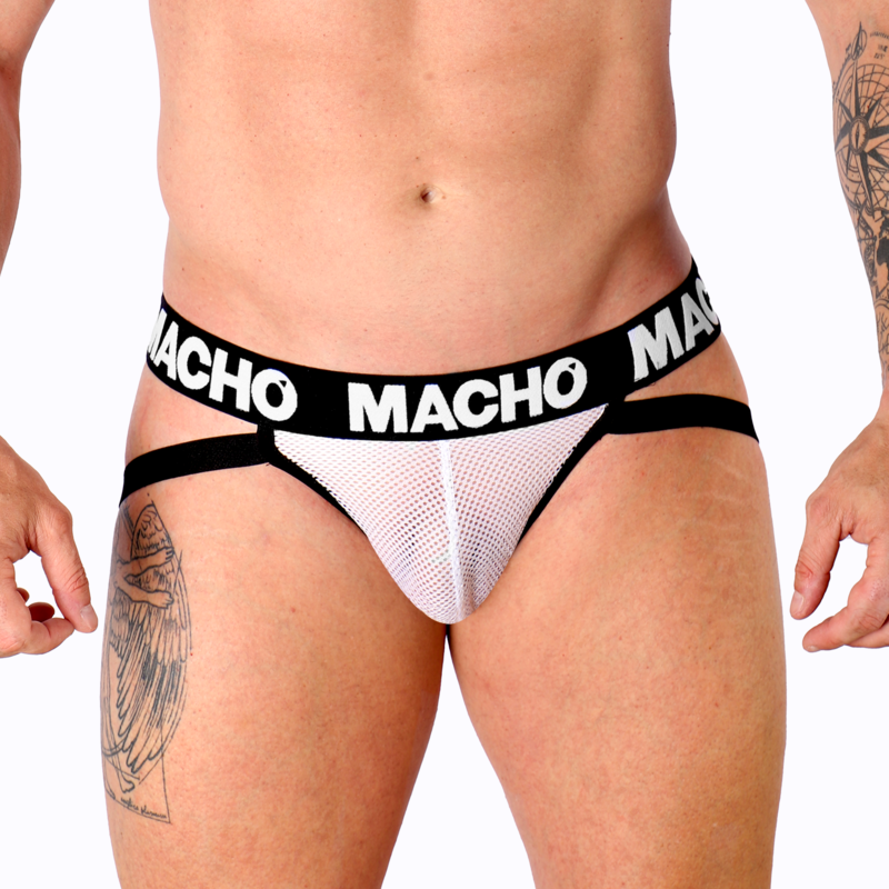 MALE - MX26X1 WHITE MESH JOCK S