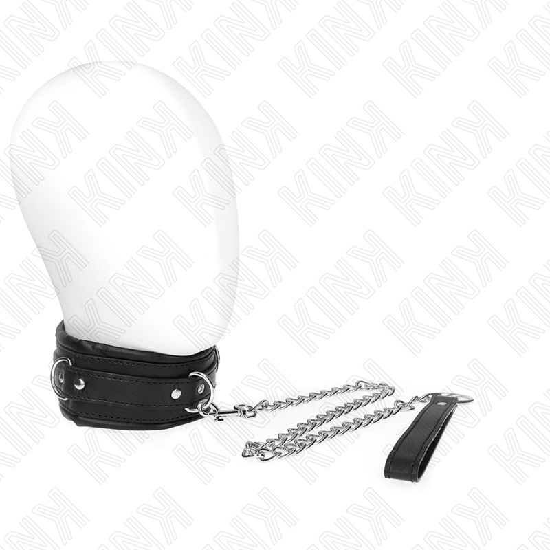 KINK - COLAR COM TRELA 65 CM PESADO MODELO 4 AJUSTÁVEL 36.5-50 CM