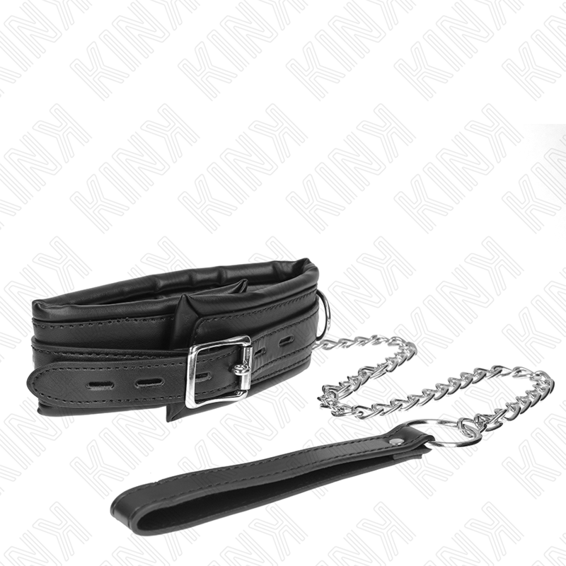 KINK - COLAR COM TRELA 65 CM PESADO MODELO 4 AJUSTÁVEL 36.5-50 CM