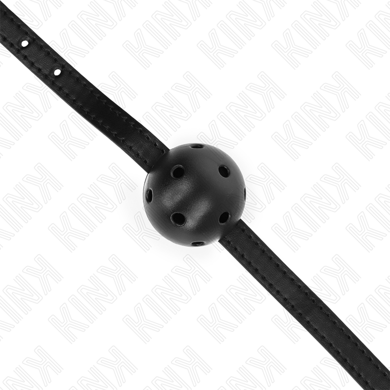KINK - MORDAÇA DE BOLA 4.5 CM TRANSPIRÁVEL SIMPLICITY PRETA 62 X 1.5 CM