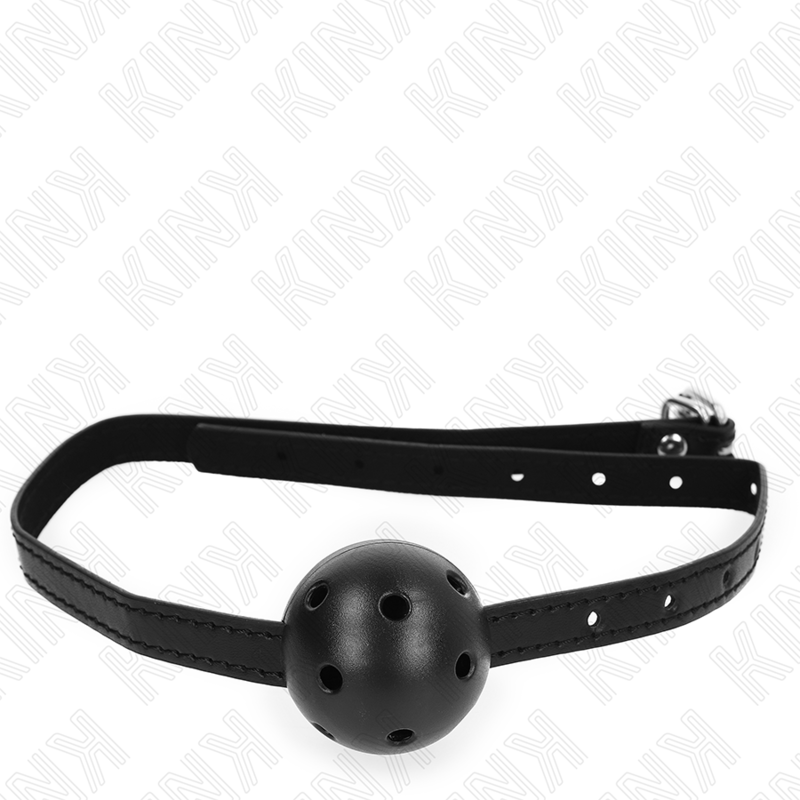 KINK - MORDAÇA DE BOLA 4.5 CM TRANSPIRÁVEL SIMPLICITY PRETA 62 X 1.5 CM
