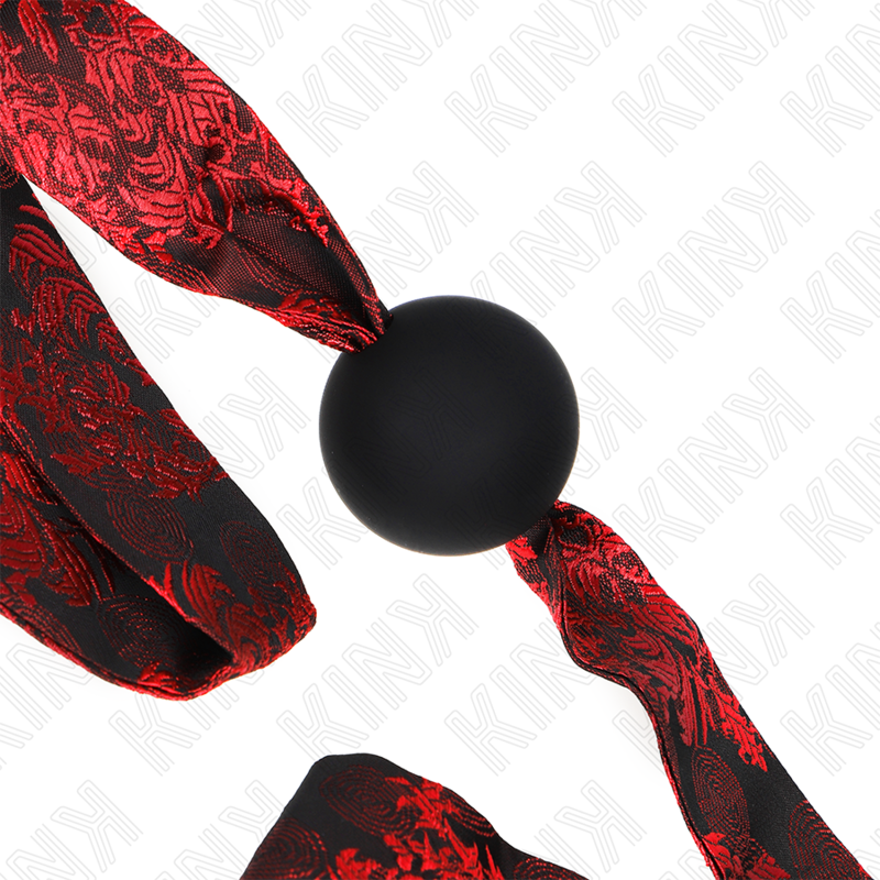 KINK - MORDAÇA COM BOLA 4.5 CM EM SILICONE SCANDAL MODELO 2 146 x 4 CM