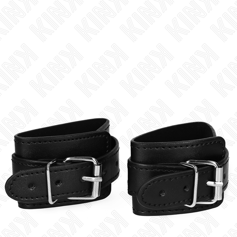 KINK - ALGEMAS ESTILO MAZMORRA COM FECHO PRETAS AJUSTÁVEL 21-28 CM X 5.5 CM