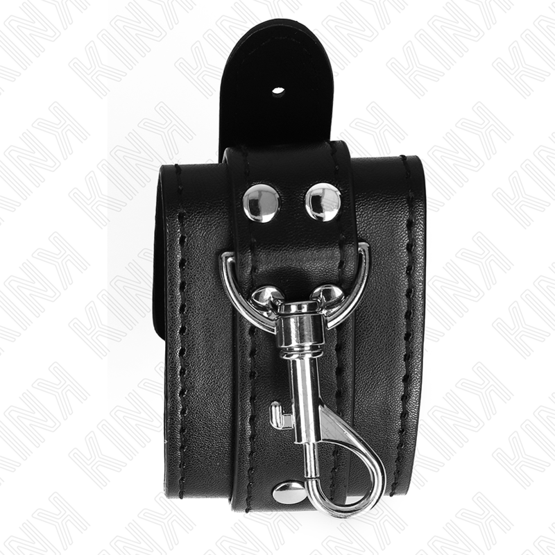 KINK - ALGEMAS ESTILO MAZMORRA COM FECHO PRETAS AJUSTÁVEL 21-28 CM X 5.5 CM