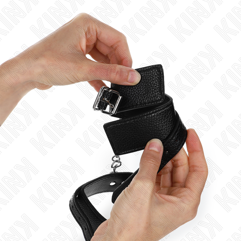 KINK - ALGEMAS ESTILO SERPENTE PRETAS AJUSTÁVEL 20-28 CM X 5.4 CM