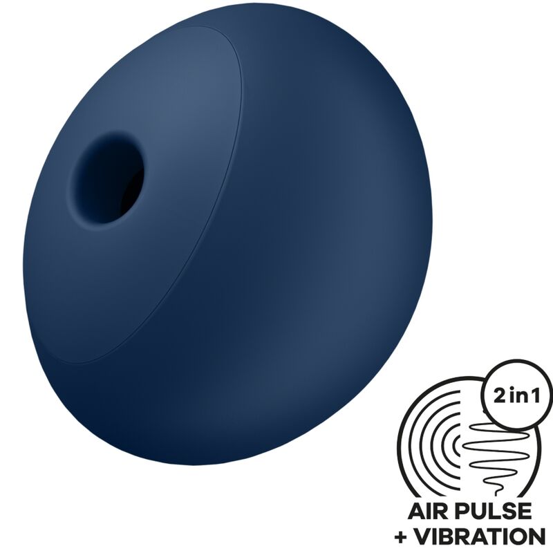 SATISFYER - AIR POWER 4 ESTIMULADOR & VIBRADOR 12 VIBRAÇÕES AZUL