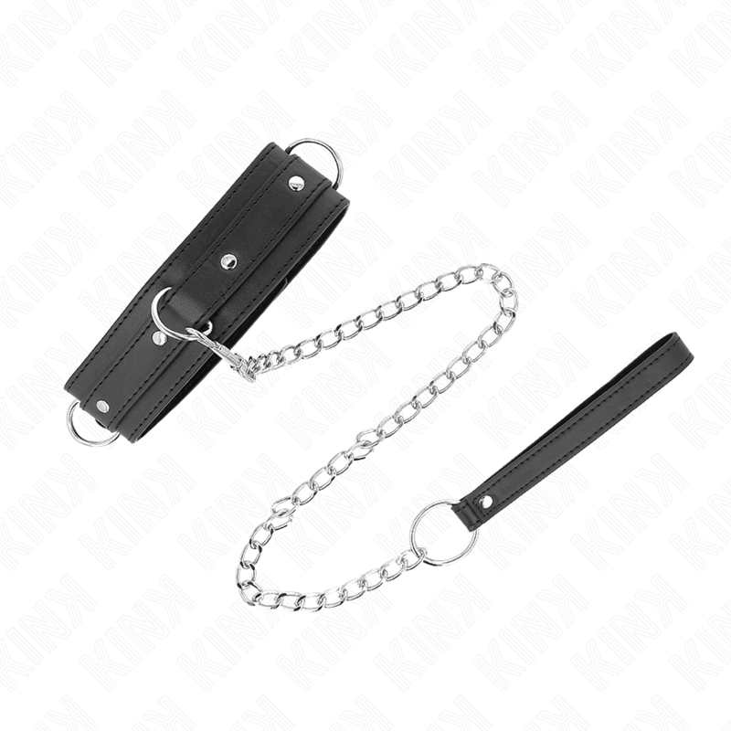 KINK - COLAR COM TRELA 65 CM COM 3 ARGOLAS MODELO 1 AJUSTÁVEL 38-49 CM X 5 CM