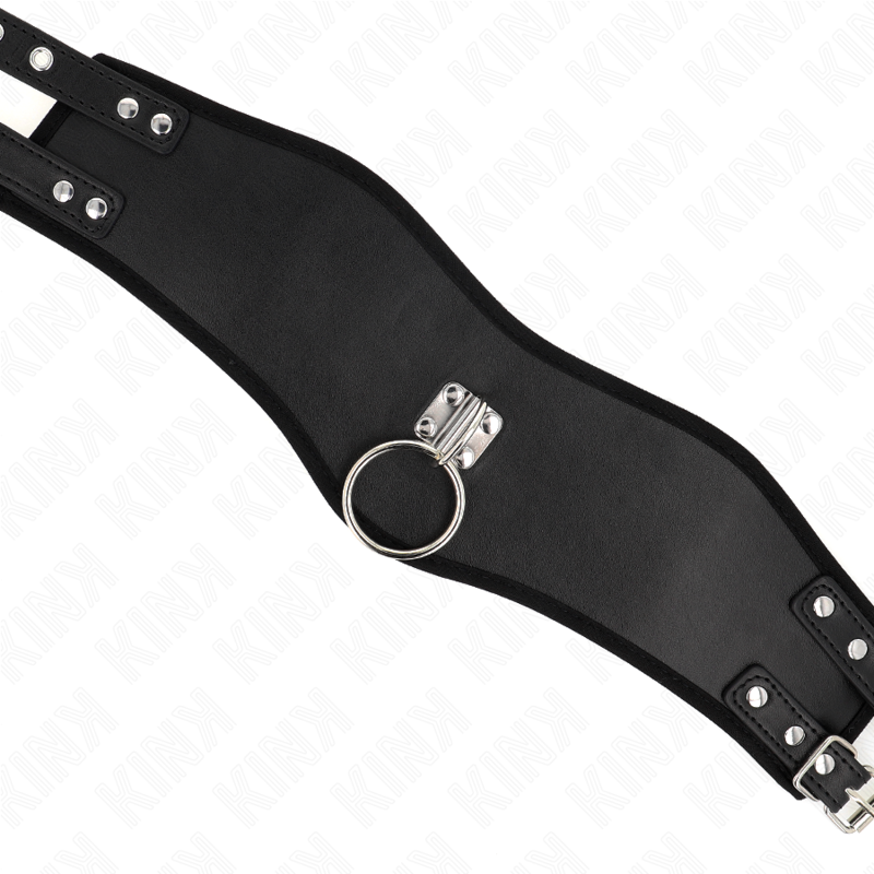 KINK - COLAR COM TRELA 65 CM EXTRA LARGO PRETO AJUSTÁVEL 40-55 CM X 10 CM
