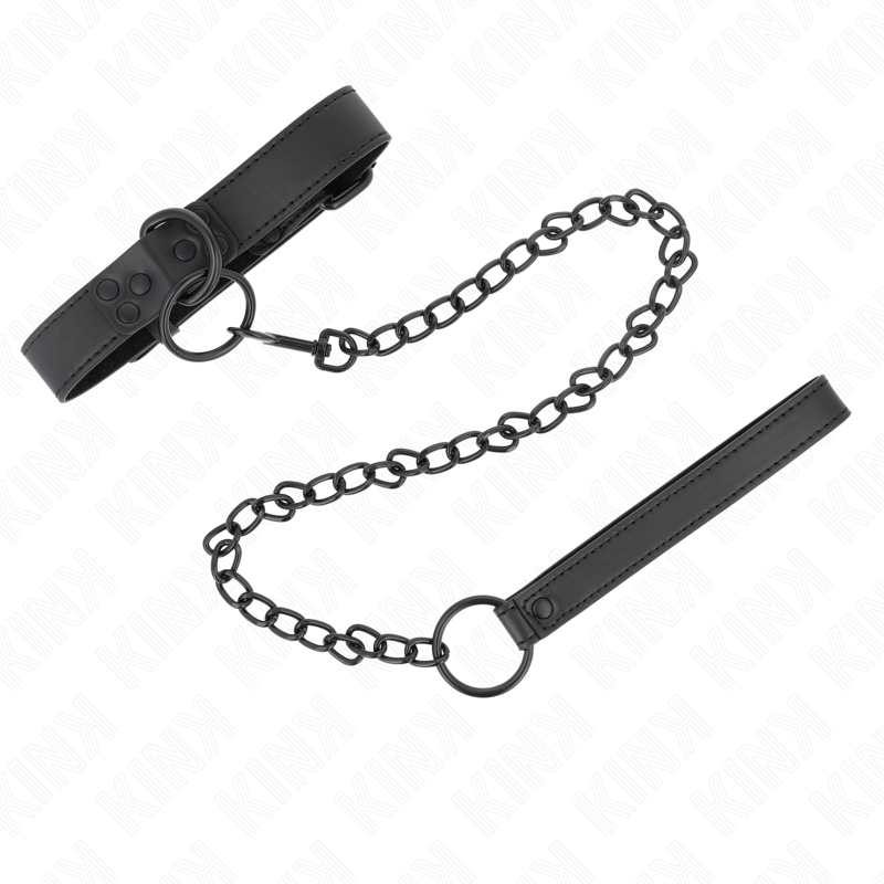 KINK - COLAR COM TRELA 65 CM ESCURO AJUSTÁVEL 37-54 CM X 3 CM
