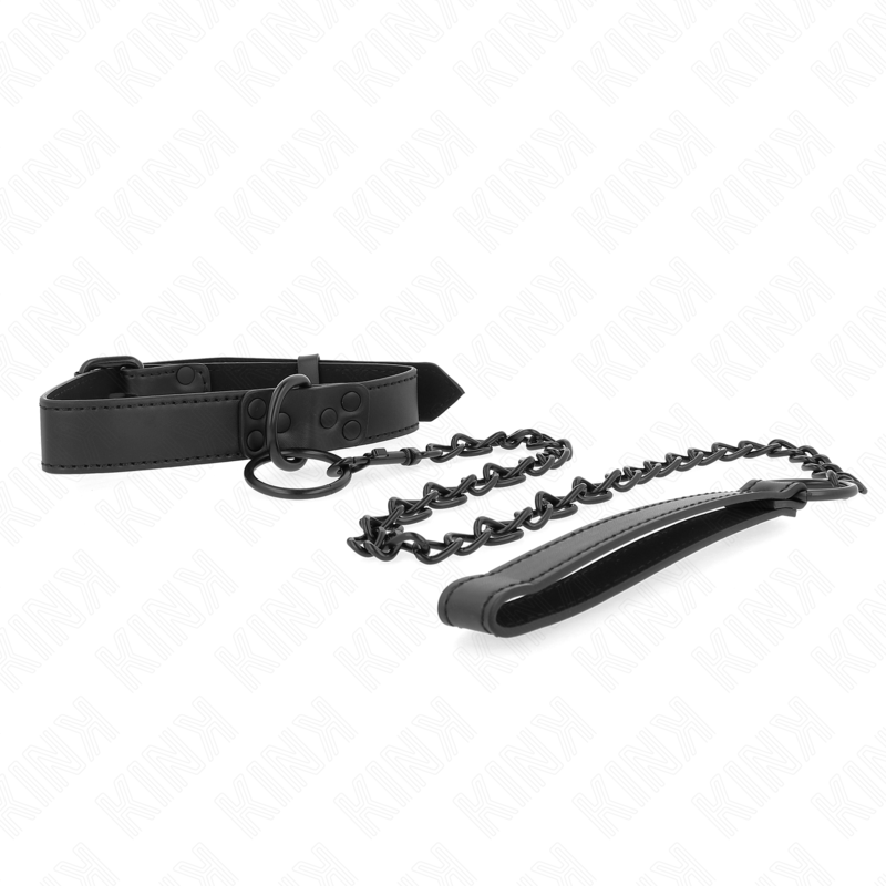 KINK - COLAR COM TRELA 65 CM ESCURO AJUSTÁVEL 37-54 CM X 3 CM
