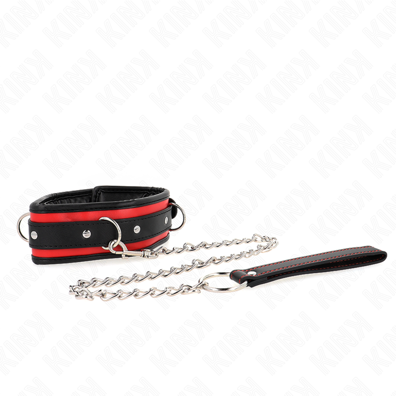 KINK - COLAR COM TRELA 65 CM PESADO MODELO 2 AJUSTÁVEL 36.5-50 CM