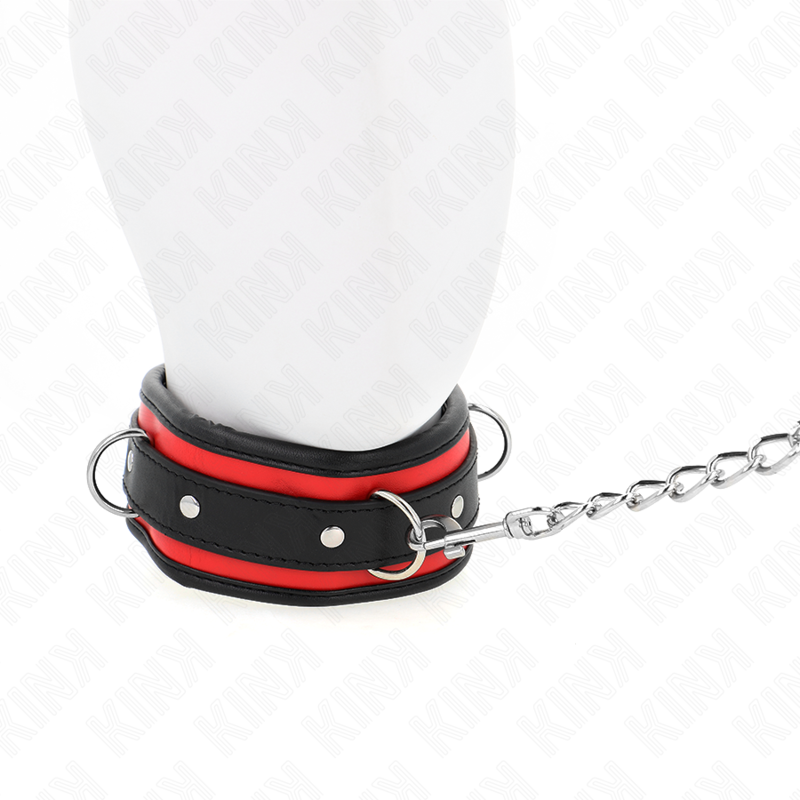 KINK - COLAR COM TRELA 65 CM PESADO MODELO 2 AJUSTÁVEL 36.5-50 CM
