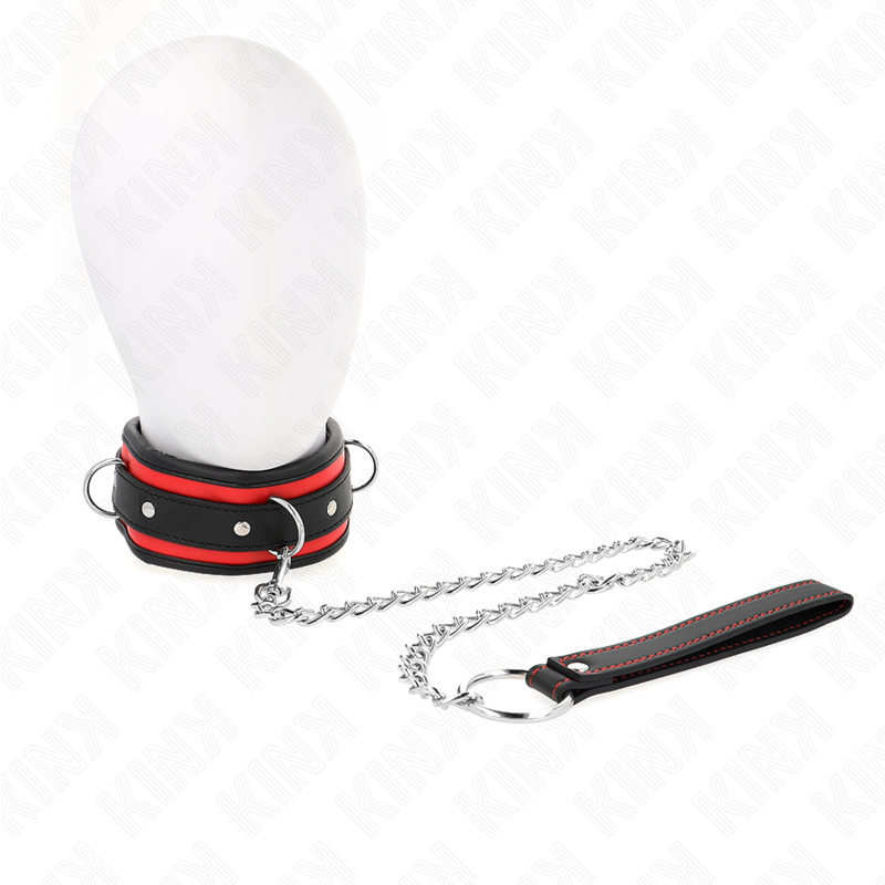 KINK - COLAR COM TRELA 65 CM PESADO MODELO 2 AJUSTÁVEL 36.5-50 CM