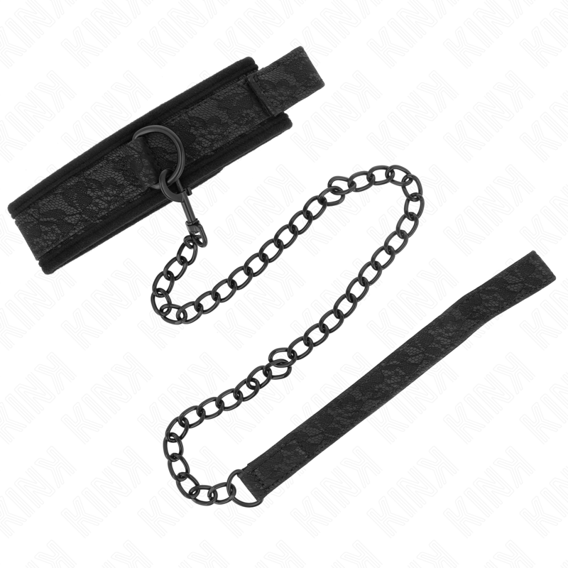KINK - COLAR COM TRELA 77 CM MODELO BÁSICO 5 AJUSTÁVEL 34-54 CM X 5 CM