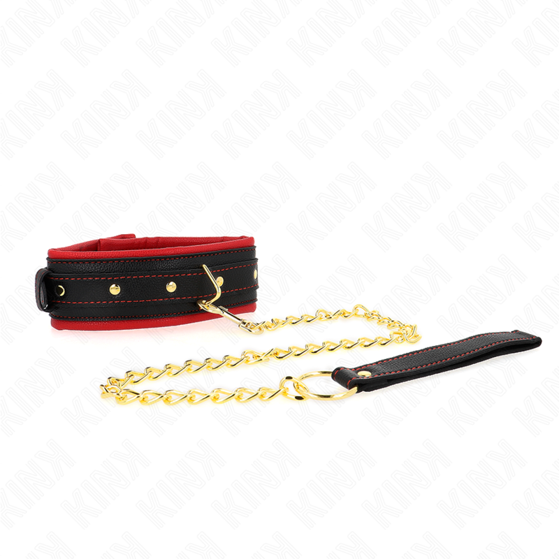 KINK - COLAR COM TRELA EM TECIDO LISO AJUSTÁVEL 33-48 CM X 5.7 CM