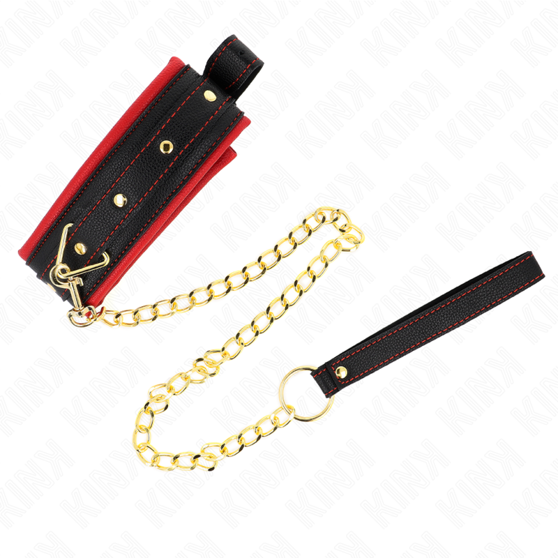 KINK - COLAR COM TRELA EM TECIDO LISO AJUSTÁVEL 33-48 CM X 5.7 CM