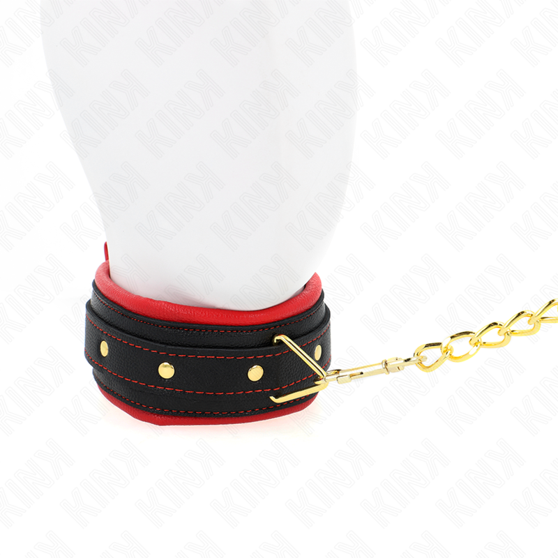 KINK - COLAR COM TRELA EM TECIDO LISO AJUSTÁVEL 33-48 CM X 5.7 CM