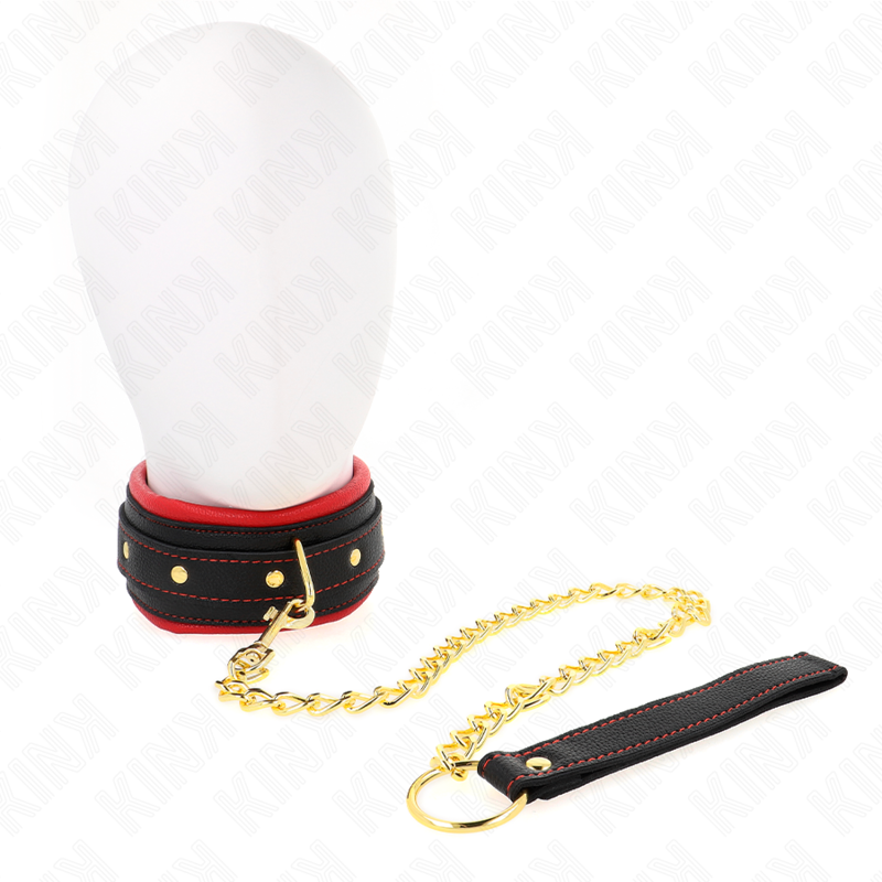 KINK - COLAR COM TRELA EM TECIDO LISO AJUSTÁVEL 33-48 CM X 5.7 CM