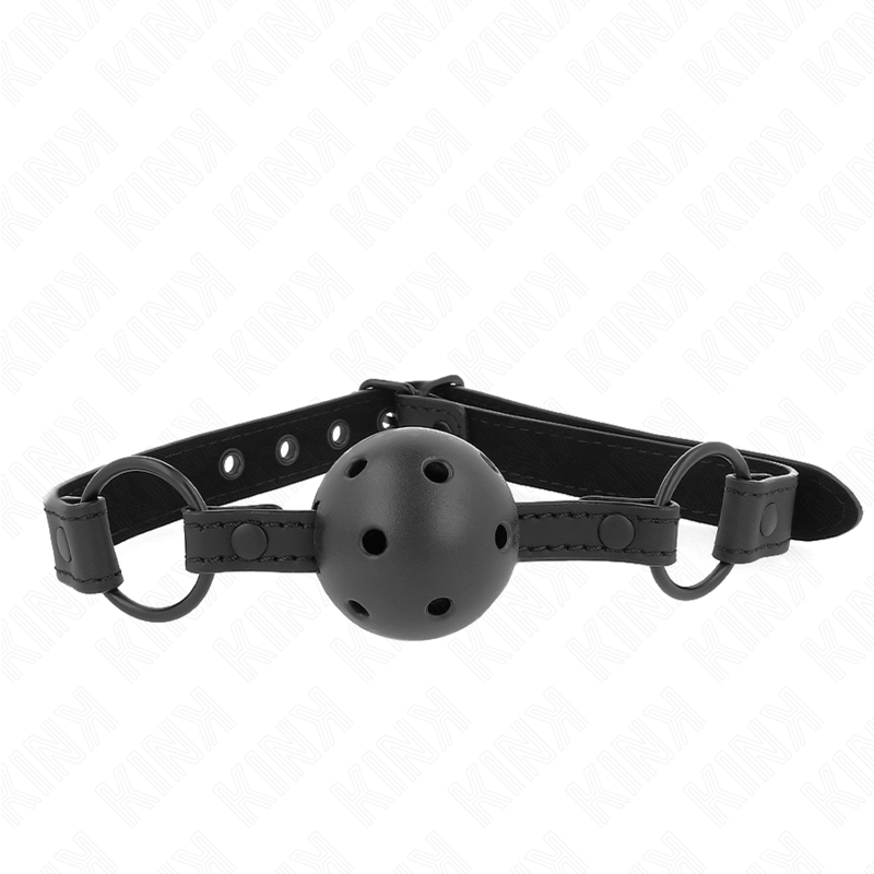 KINK - MORDAÇA DE BOLA 4.5 CM EM NEOPRENO 63.5 X 2 CM AJUSTÁVEL 41-59 CM