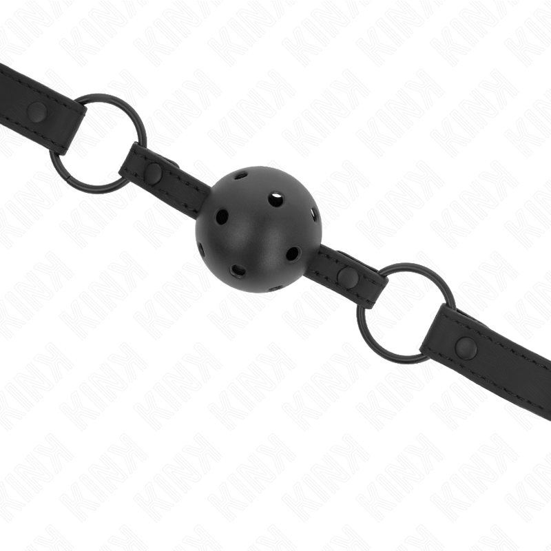 KINK - MORDAÇA DE BOLA 4.5 CM EM NEOPRENO 63.5 X 2 CM AJUSTÁVEL 41-59 CM
