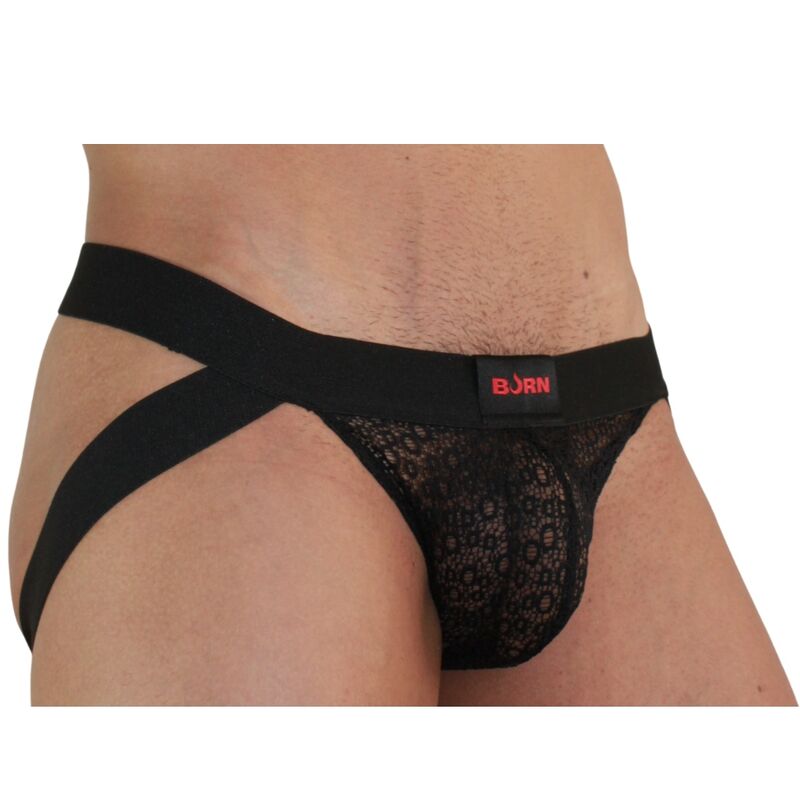 BURN - 005 JOCK RENDADO PRETO S
