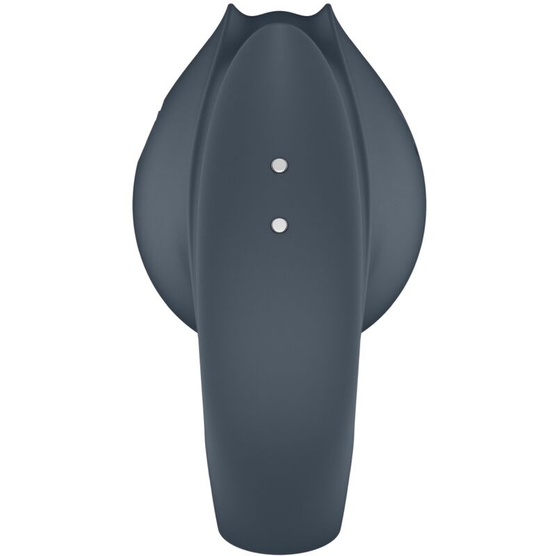 SATISFYER - PERFECT PAIR 2 MULTIVIBRADOR 2 EM 1 ANEL PENIANO E ESTIMULADOR DE DEDO CINZA