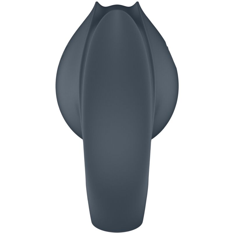 SATISFYER - PERFECT PAIR 2 MULTIVIBRADOR 2 EM 1 ANEL PENIANO E ESTIMULADOR DE DEDO CINZA