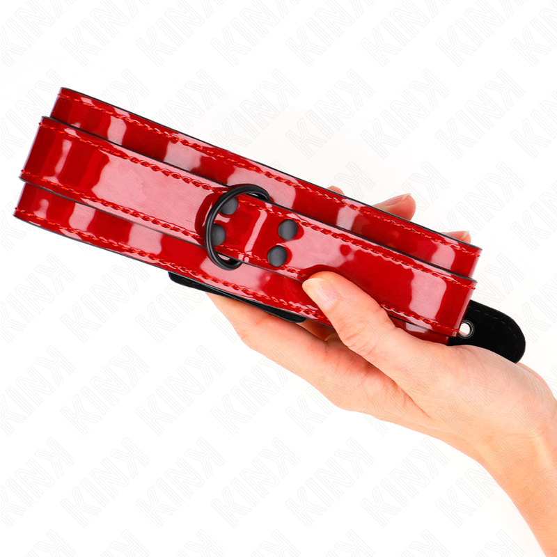 KINK - COLAR AJUSTÁVEL VERMELHO VINHO 37.5-49.5 CM X 5 CM