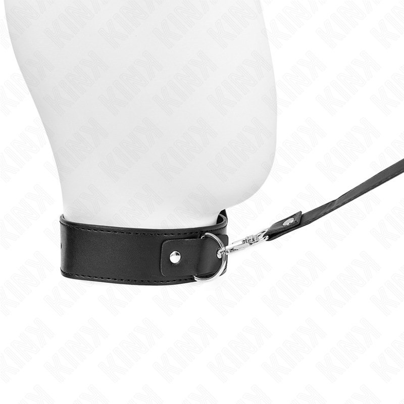 KINK - COLAR COM TRELA 116 CM FINO PRETO AJUSTÁVEL 32-50 CM X 8 CM