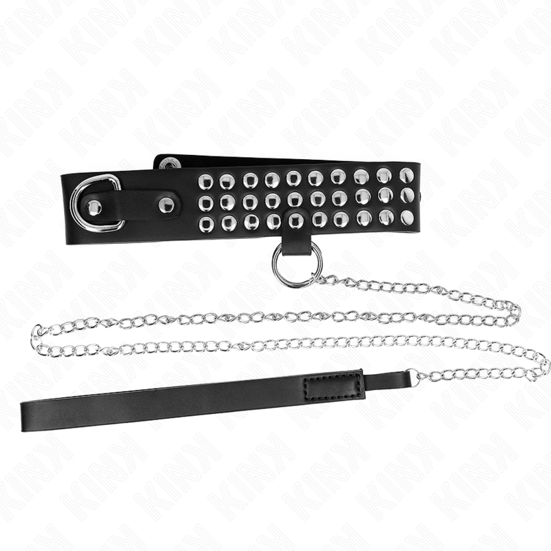 KINK - COLAR COM TRELA 65 CM COM BRILHOS AJUSTÁVEL 37-42 CM X 5.3 CM