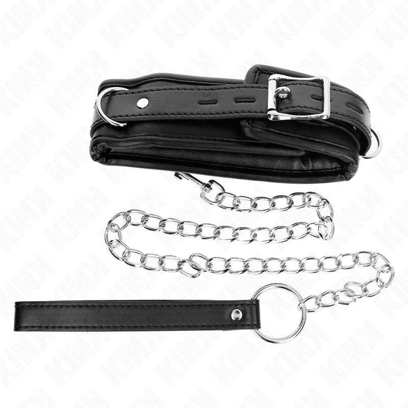 KINK - COLAR COM TRELA 65 CM PESADO MODELO 1 AJUSTÁVEL 36.5-50 CM