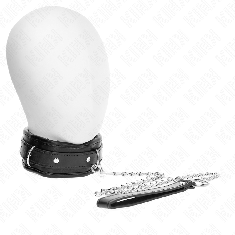 KINK - COLAR COM TRELA 65 CM PESADO MODELO 1 AJUSTÁVEL 36.5-50 CM