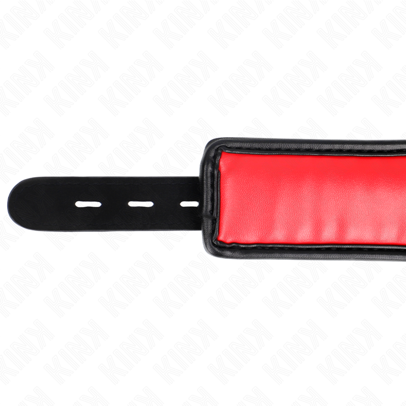 KINK - COLAR COM TRELA EM ESPONJA IMITAÇÃO DE COURO MODELO 3 AJUSTÁVEL 37-54 CM X 3 CM